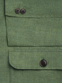 Veste Forestiere Lin Vert Capel Grande Taille  homme grande taille - Capelstore