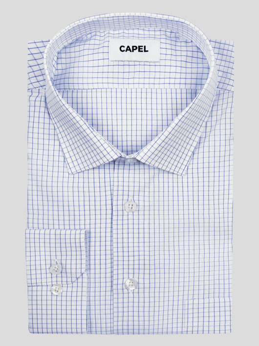 Chemise LL Bean Homme Big & Tall | Bleu à Carreaux | Manches Longues, Col Boutonné | Doublée | Occasion