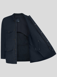 Saharienne En Lin Marine Capel Grande Taille  homme grande taille - Capelstore