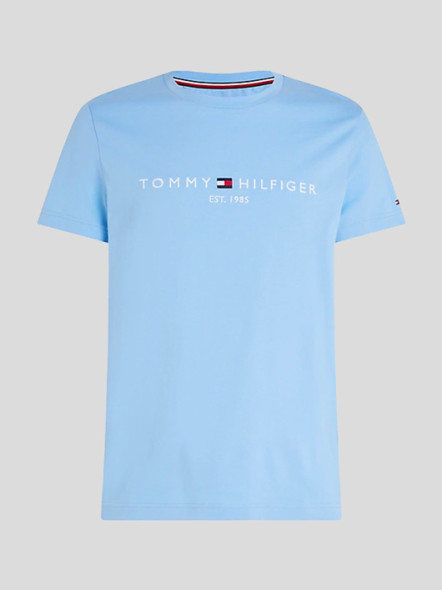 Tee-shirt Bleu Ciel Logo Tommy Hilfiger Grande Taille