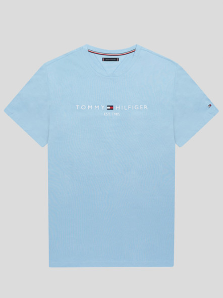 Tee-shirt Bleu Ciel Logo Tommy Hilfiger Grande Taille