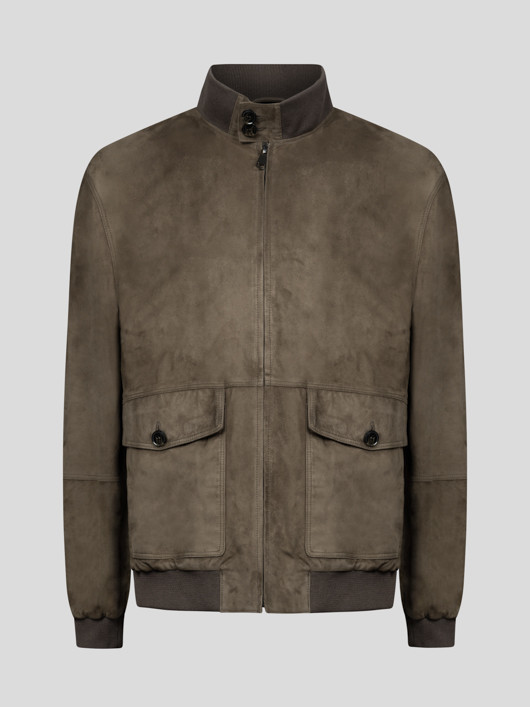 Blouson Cuir Uni Taupe Capel Grande Taille  homme grande taille - Capelstore