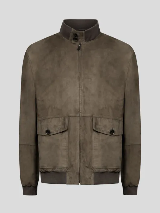Blouson Cuir Uni Taupe Capel Grande Taille  homme grande taille - Capelstore