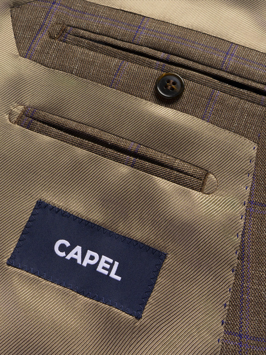 Veste Marron A Carreaux Capel Grande Taille homme grande taille - Capelstore