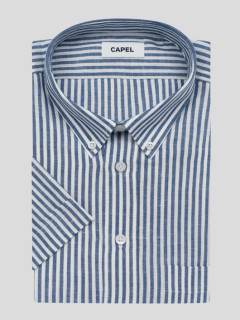 Chemisette Zack/leo Rayee Capel Grande Taille  homme grande taille - Capelstore