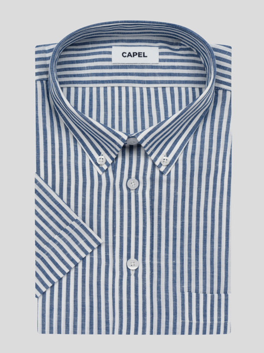 Chemisette Zack/leo Rayee Capel Grande Taille  homme grande taille - Capelstore