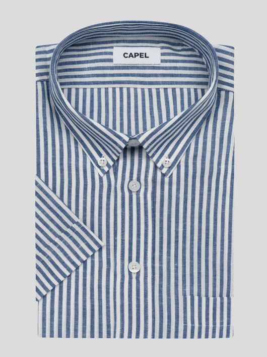 Chemisette Zack/leo Rayee Capel Grande Taille  homme grande taille - Capelstore