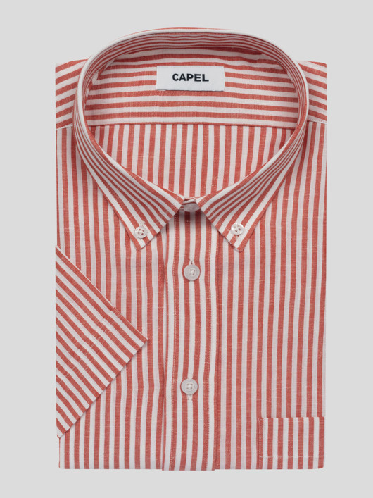Chemisette Zack Rayee Capel Grande Taille homme grande taille - Capelstore