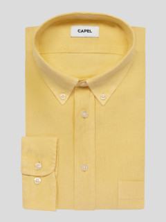 Chemise Ralph Lin Jaune Capel Grande Taille  homme grande taille - Capelstore