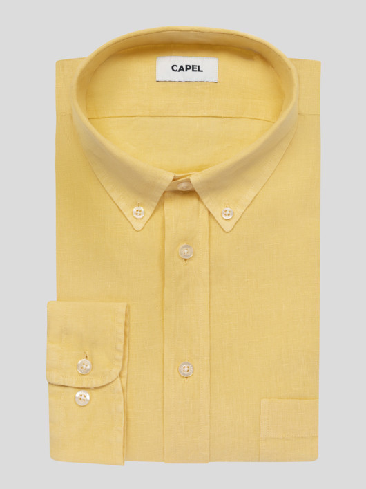 Chemise Ralph Lin Jaune Capel Grande Taille