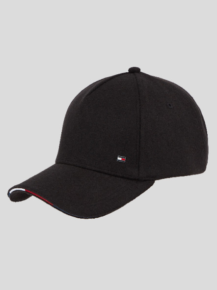 Casquette Noire Logo Drapeau Tommy Hilfiger