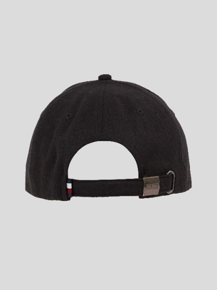 Casquette Noire Logo Drapeau Tommy Hilfiger