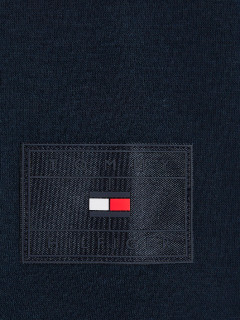 Sweat Zippe Mix Media Tommy Hilfiger Grande Taille  homme grande taille - Capelstore
