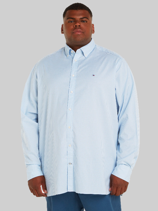 Chemise Vichy Ciel Tommy Hilfiger Grande Taille homme grande taille - Capelstore