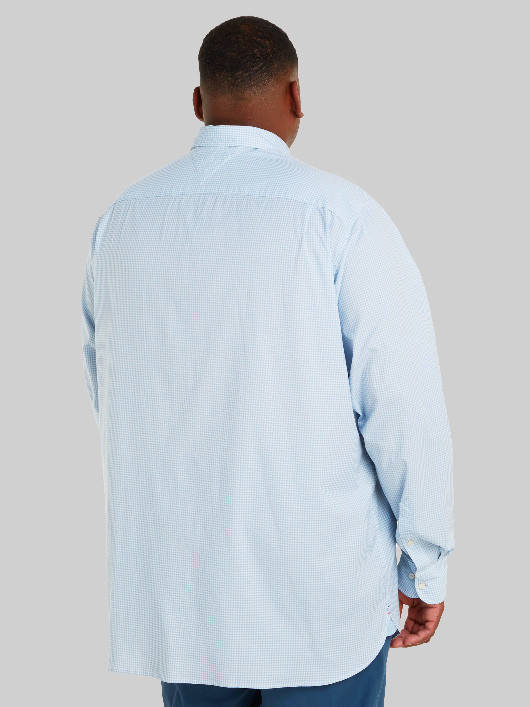 Chemise Vichy Ciel Tommy Hilfiger Grande Taille homme grande taille - Capelstore