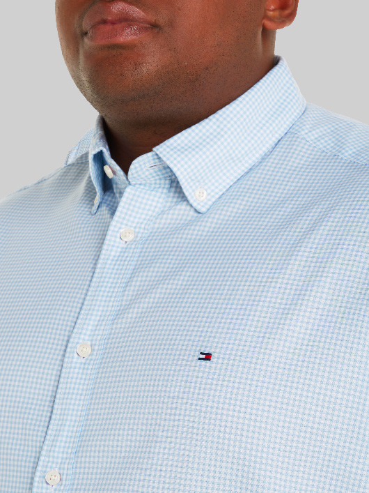 Chemise Vichy Ciel Tommy Hilfiger Grande Taille homme grande taille - Capelstore