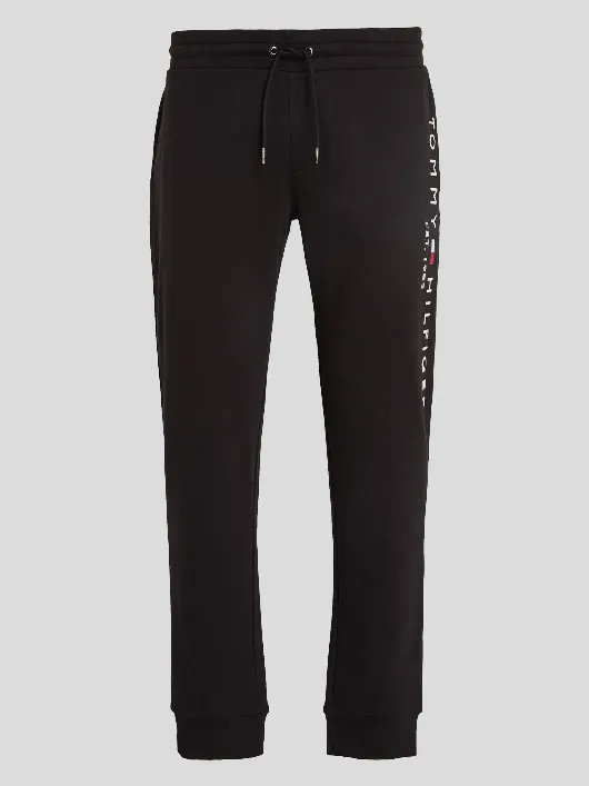 Bas De Jogging Noir Tommy Hilfiger Grande Taille  homme grande taille - Capelstore