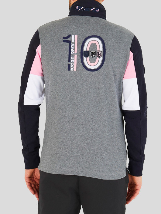 Maillot Ml Gris Eden Park Grande Taille homme grande taille - Capelstore