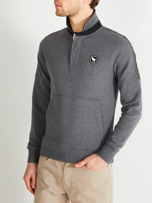 Sweat Anthracite Eden Park Grande Taille homme grande taille - Capelstore