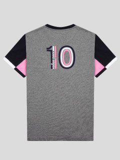 Tee-shirt N°10 Gris Eden Park Grande Taille  homme grande taille - Capelstore