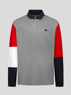 Maillot Ml Manches Tricolores Eden Park Grande Taille  homme grande taille - Capelstore