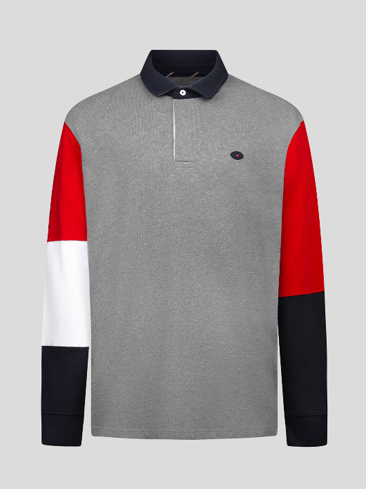 Maillot Ml Manches Tricolores Eden Park Grande Taille  homme grande taille - Capelstore