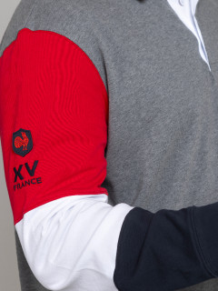 Maillot Ml Manches Tricolores Eden Park Grande Taille  homme grande taille - Capelstore