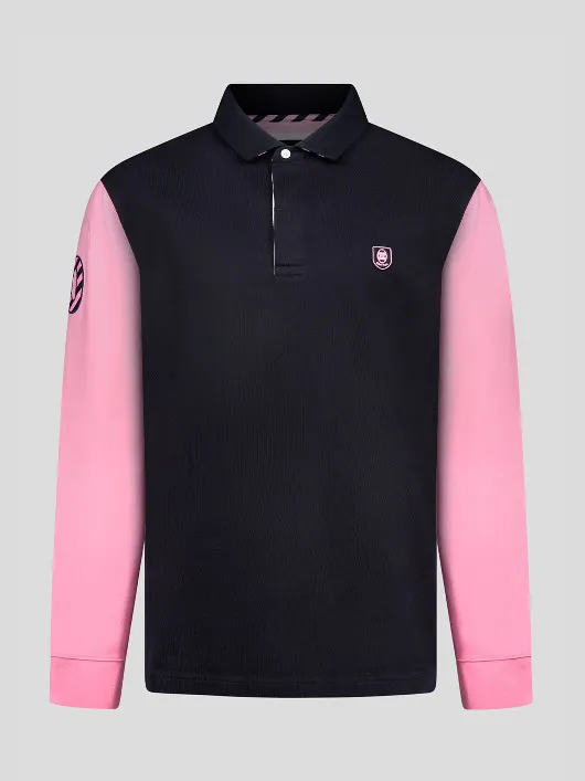 Maillot Ml Marine/rose Eden Park Grande Taille  homme grande taille - Capelstore