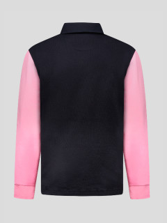 Maillot Ml Marine/rose Eden Park Grande Taille  homme grande taille - Capelstore