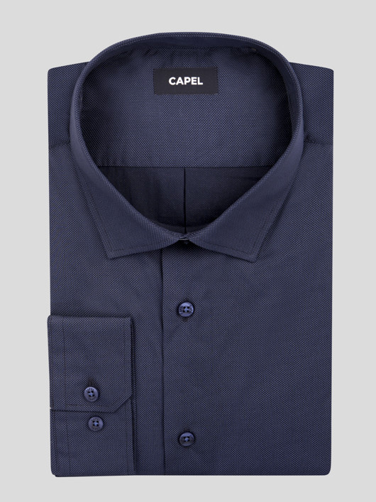 Chemise Marine Max/leo Capel Grande Taille  homme grande taille - Capelstore
