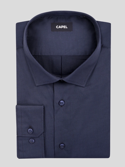 Chemise Marine Max/leo Capel Grande Taille  homme grande taille - Capelstore