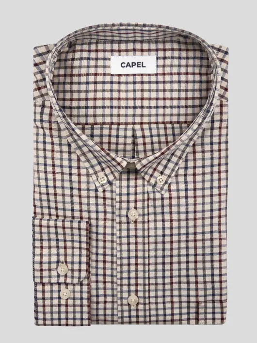 Chemise A Carreaux Ralph/leo Capel Grande Taille  homme grande taille - Capelstore