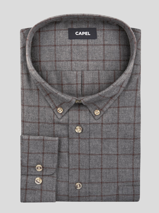 Chemise Ralph/leo Carreaux Capel Grande Taille  homme grande taille - Capelstore