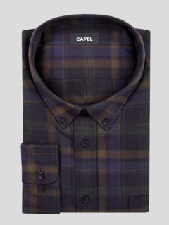 Chemise Ralph A Gros Carreaux Capel Grande Taille  homme grande taille - Capelstore