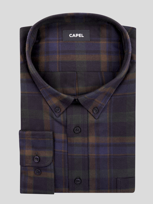 Chemise Ralph A Gros Carreaux Capel Grande Taille  homme grande taille - Capelstore