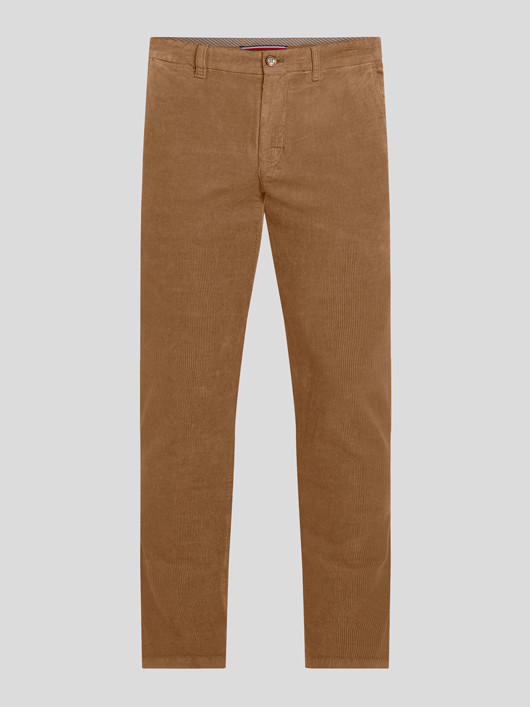 Pantalon Velours Beige Tommy Hilfiger Grande Taille