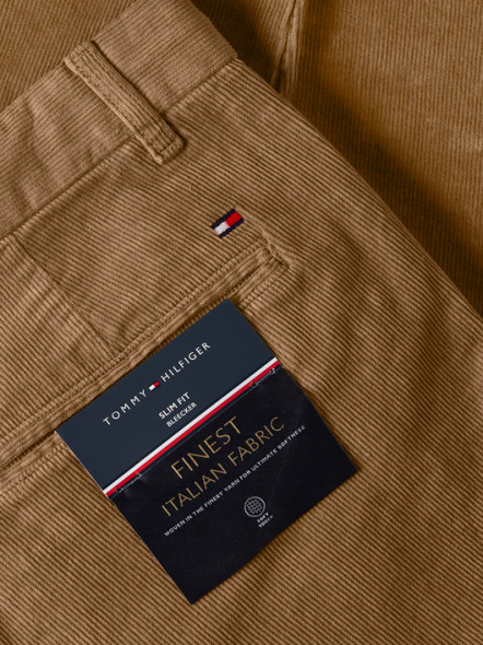 Pantalon Velours Beige Tommy Hilfiger Grande Taille