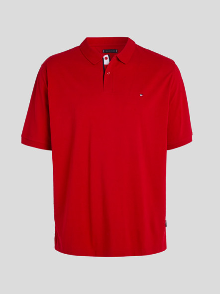 Polo Rouge Tommy Hilfiger Grande Taille