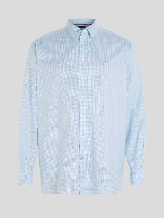 Chemise Vichy Ciel Tommy Hilfiger Grande Taille  homme grande taille - Capelstore