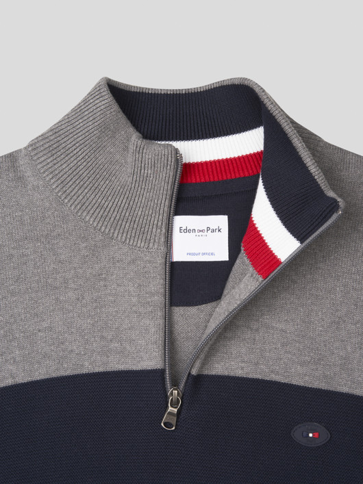 Eden Park Pull Camionneur EDEN PARK Pull Col Camionneur Zippé