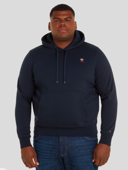 Sweat Capuche Marine Tommy Hilfiger Grande Taille