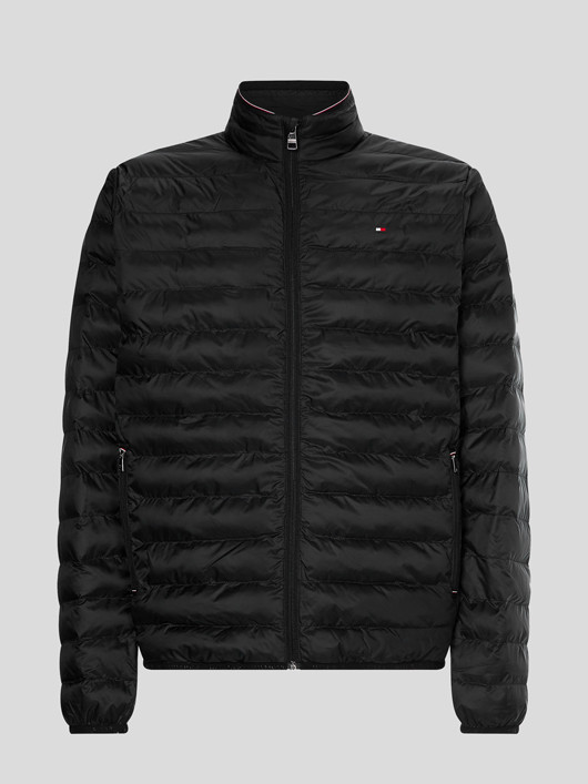 Blouson Matelasse Noir Tommy Hilfiger Grande Taille  homme grande taille - Capelstore