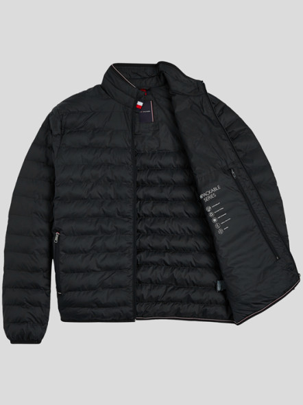 Blouson Matelassé Noir Tommy Hilfiger Grande Taille