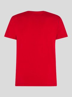 Tee-shirt Rouge Logo Drapeau Tommy Hilfiger Grande Taille  homme grande taille - Capelstore