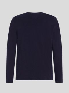 Tee-shirt Ml Uni Marine Tommy Hilfiger Grande Taille  homme grande taille - Capelstore