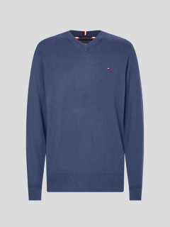 Pull Coton/cach. Indigo Tommy Hilfiger Grande Taille  homme grande taille - Capelstore