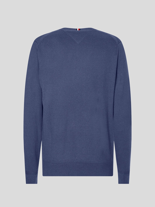 Pull Coton/cach. Indigo Tommy Hilfiger Grande Taille  homme grande taille - Capelstore