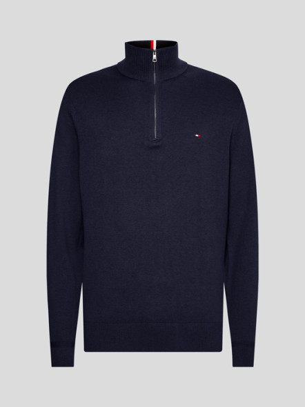 Pull Camionneur Coton/Cachemire Marine Tommy Hilfiger Grande Taille