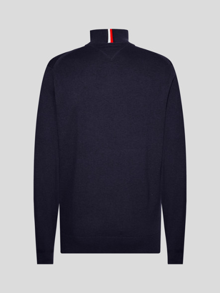 Pull Camionneur Coton/Cachemire Marine Tommy Hilfiger Grande Taille