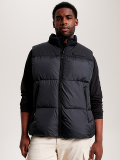 Doudoune Noire Sans Manches Tommy Hilfiger Grande Taille  homme grande taille - Capelstore